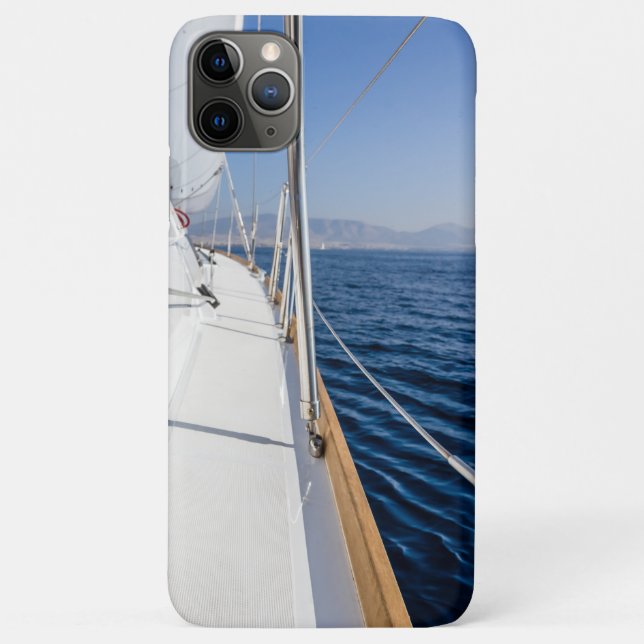 Sail Vessel Surfing on the Sea iPhone Case  (Back)