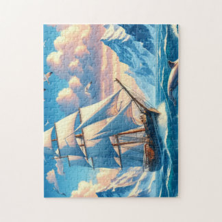 Sail with the Dolphin  Jigsaw Puzzle