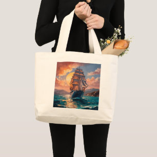 Sail your Ship Large Tote Bag