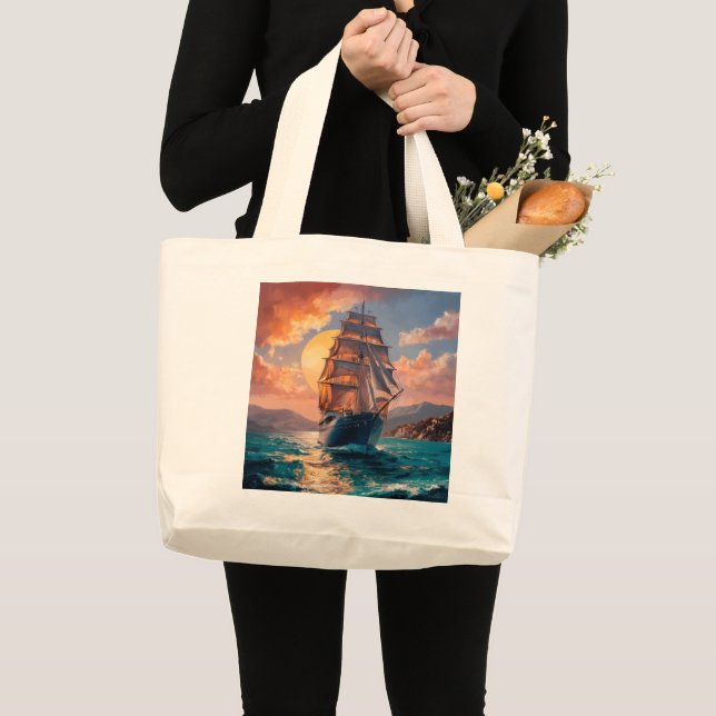Sail your Ship Large Tote Bag (Front (Product))