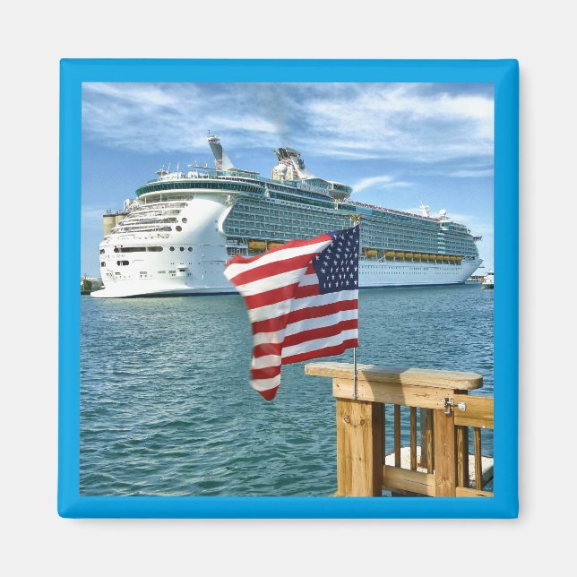 Sailaway Square Magnet (Front)