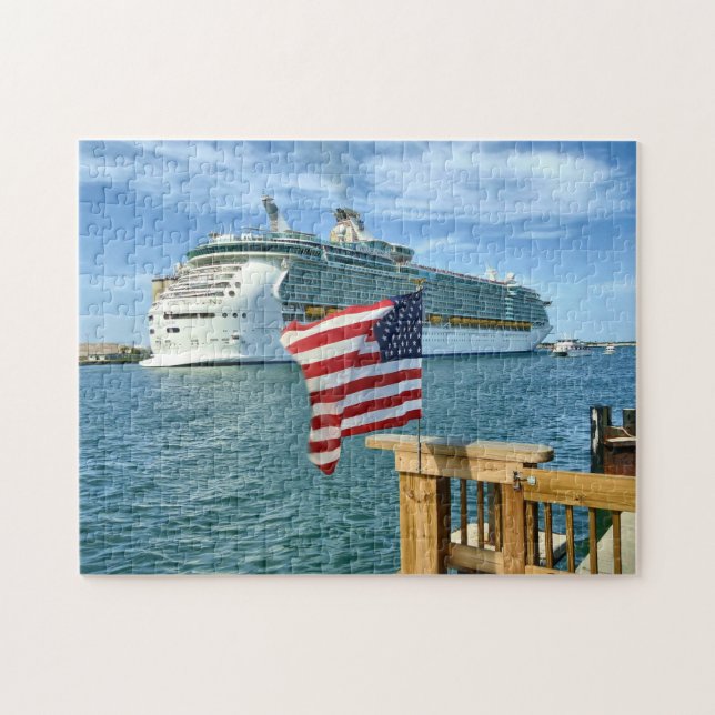 Sailaway with Flag Jigsaw Puzzle (Horizontal)