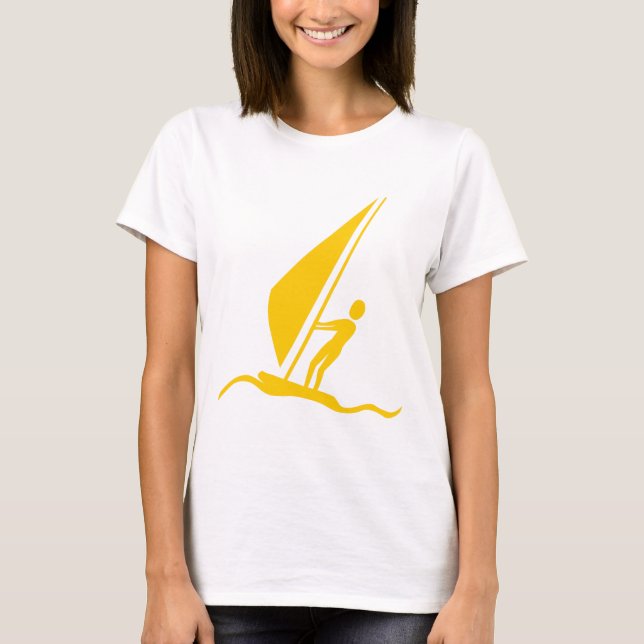 Sailboarding - Amber T-Shirt (Front)