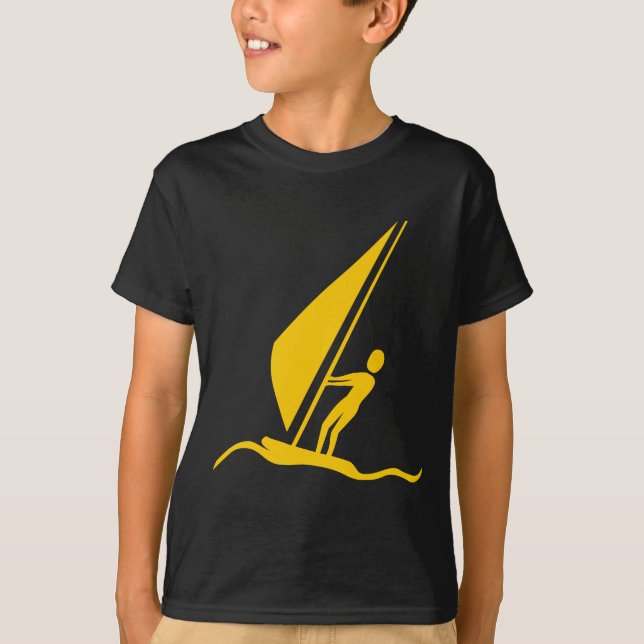 Sailboarding - Amber T-Shirt (Front)