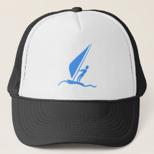 Sailboarding - Baby Blue Trucker Hat