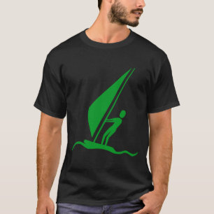 Sailboarding - Grass Green T-Shirt