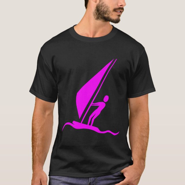 Sailboarding - Magenta T-Shirt (Front)