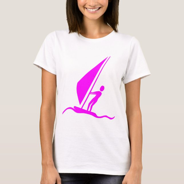 Sailboarding - Magenta T-Shirt (Front)