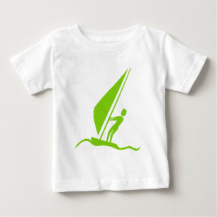 Sailboarding - Martian Green Baby T-Shirt