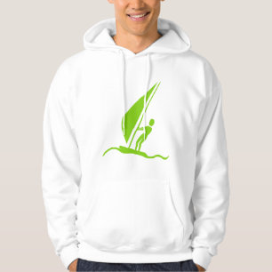 Sailboarding - Martian Green Hoodie