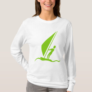 Sailboarding - Martian Green T-Shirt