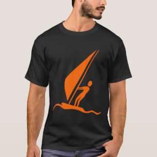Sailboarding - Orange T-Shirt
