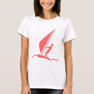 Sailboarding - Tropical Pink T-Shirt