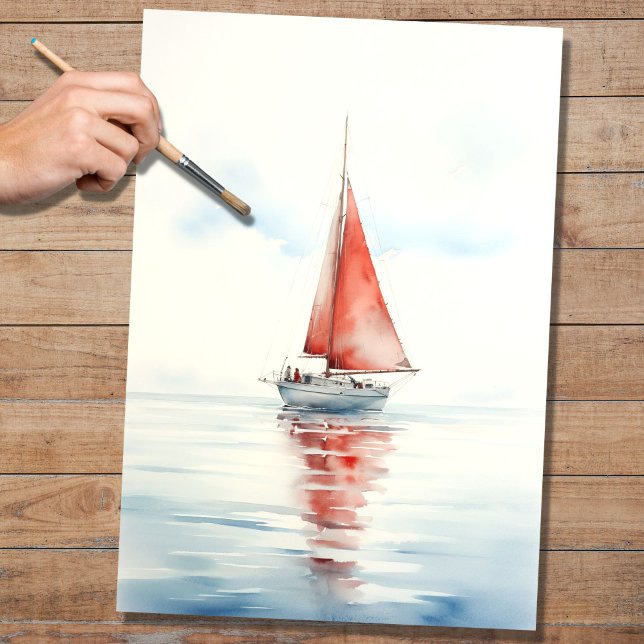 Sailboat 2 Decoupage Paper (Creator Uploaded)
