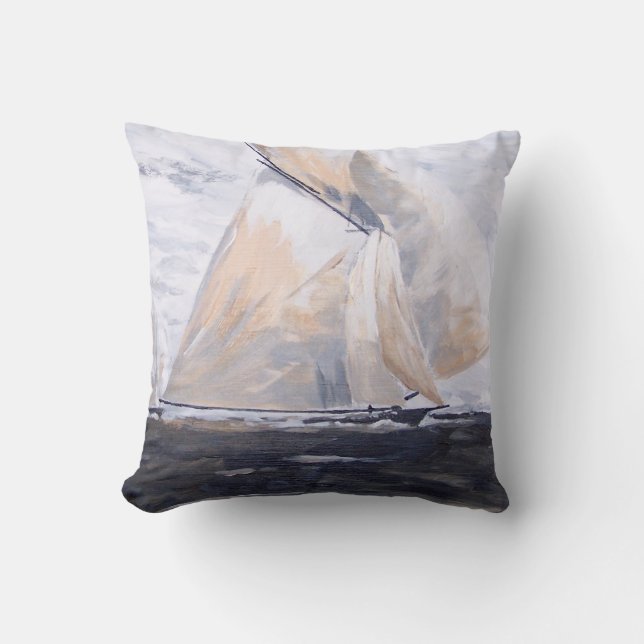 Sailboat #2 Pillow (Front)