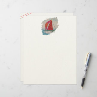 Sailboat-5 Paintstroke Custom Letterhead