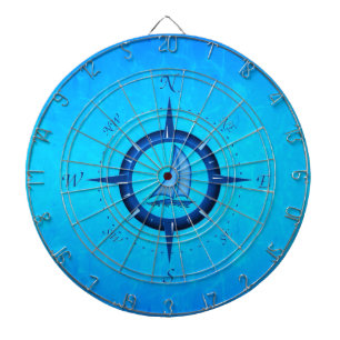 Sailboat And Compass Rose Dartboard