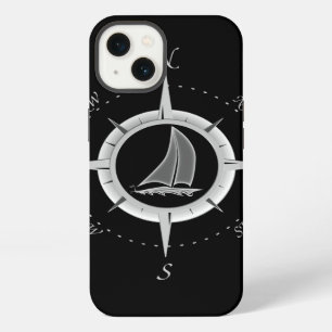 Sailboat And Compass Rose iPhone 13 Case