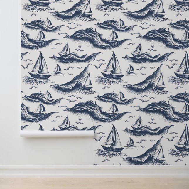 Sailboat and Waves Wallpaper (Application)