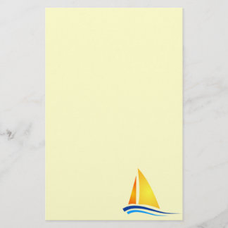 Sailboat Art Stationery