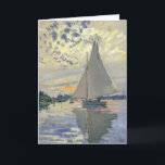 Sailboat at Le Petit-Gennevilliers by Claude Monet Card<br><div class="desc">Sailboat at Le Petit-Gennevilliers by Claude Monet.

Painted in 1874

This image is in the public domain</div>