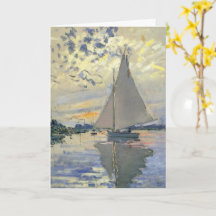 Sailboat at Le Petit-Gennevilliers by Claude Monet