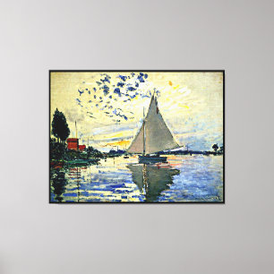 Sailboat at le Petit Gennevilliers Canvas Print