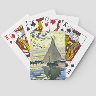 Sailboat at le Petit Gennevilliers PLAYING CARDS