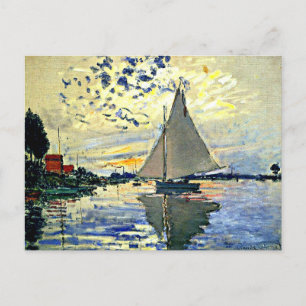 Sailboat at le Petit Gennevilliers Postcard