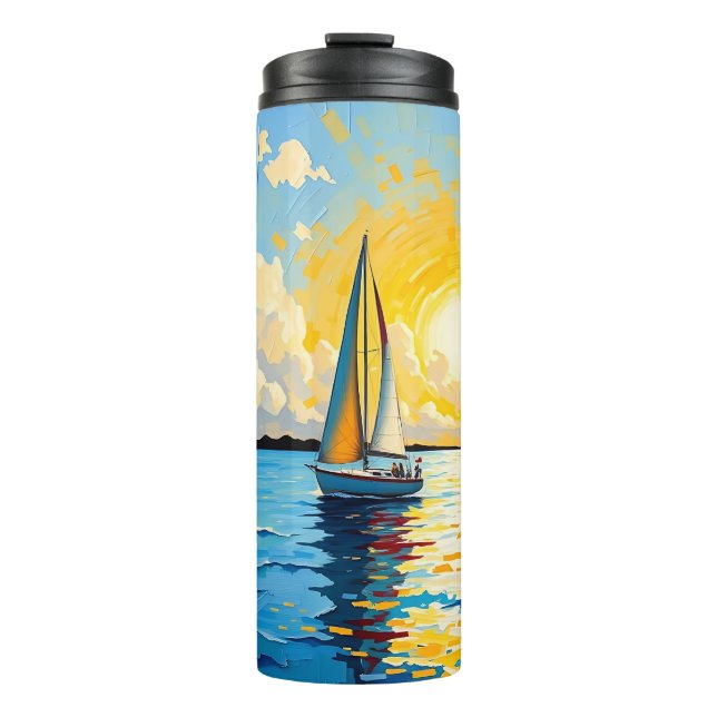 Sailboat at Sunset Thermal Tumbler (Front)