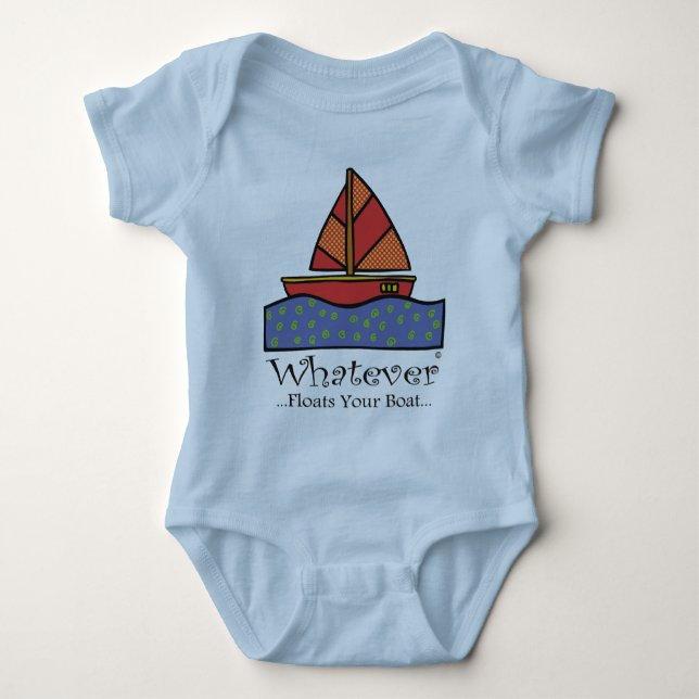 Sailboat Baby Bodysuit (Front)