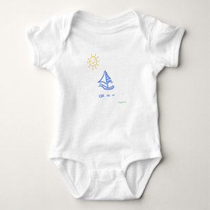 sailboat baby bodysuit