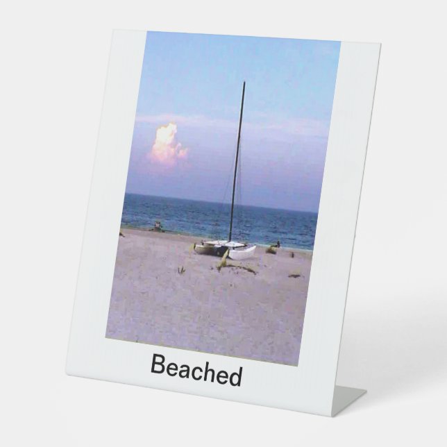 Sailboat banner jGibney Vertical Retractable  Pedestal Sign (Front)