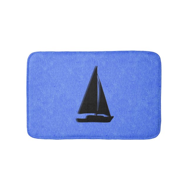 Sailboat Bath Mat (Front)