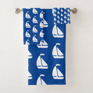Sailboat Bath Towel Set