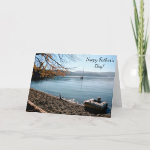Sailboat Beach Father's Day Card