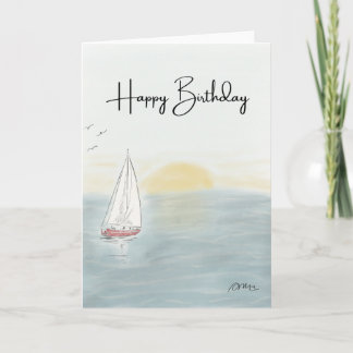 Sailboat Birthday Card
