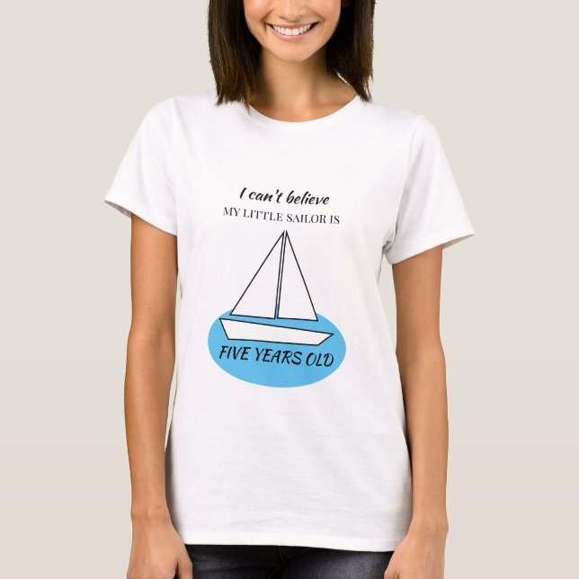 Sailboat Birthday Party T-Shirt (Front)