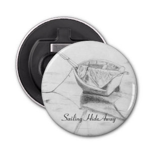 Sailboat Button Bottle Opener