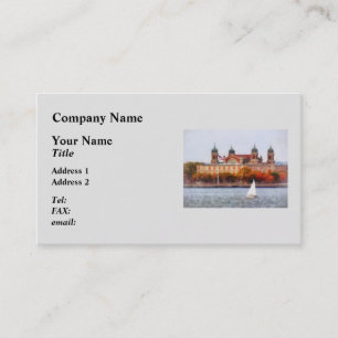 Sailboat by Ellis Island Business Card