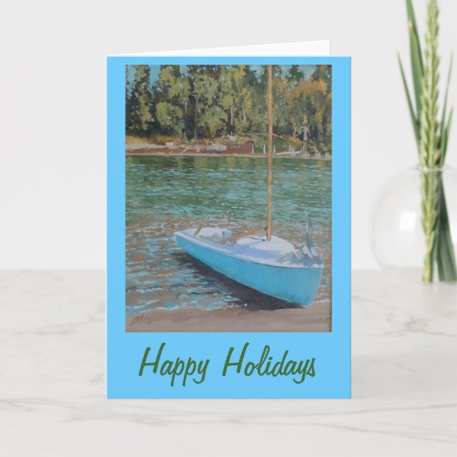 Sailboat Christmas card (Front)