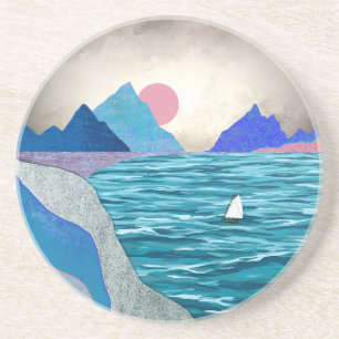 Sailboat Cove Landscape Coaster