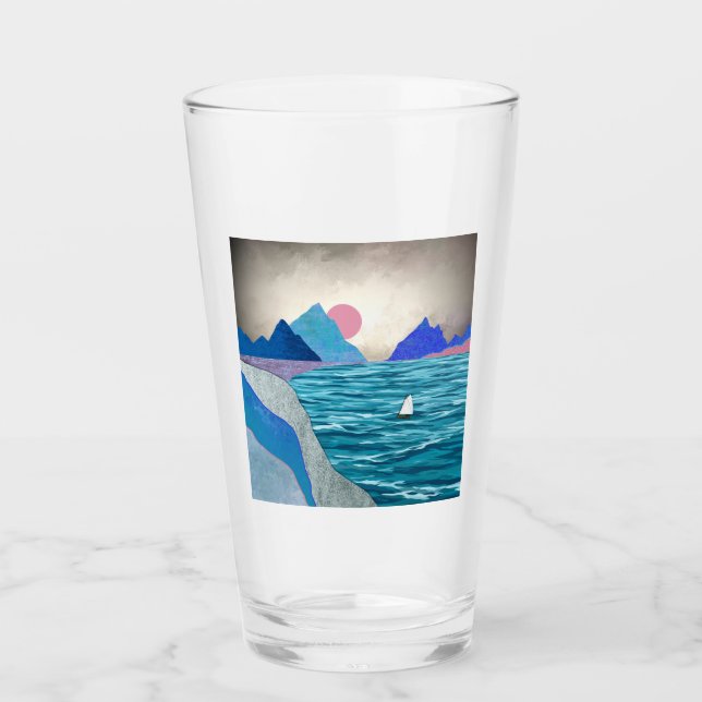 Sailboat Cove Landscape Glass (Front)