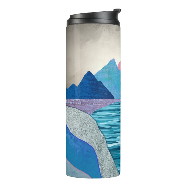 Sailboat Cove Landscape Thermal Tumbler (Rotated Left)