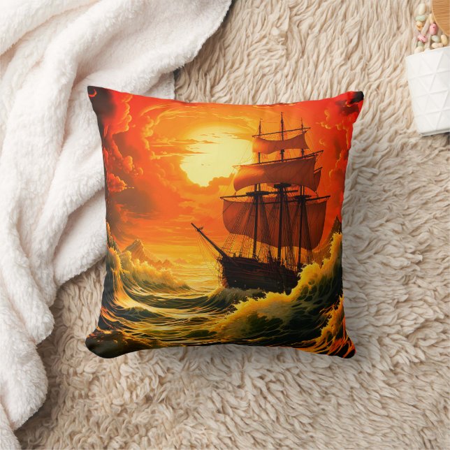 Sailboat Cushion (Blanket)