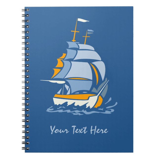 Sailboat custom notebook (Front)