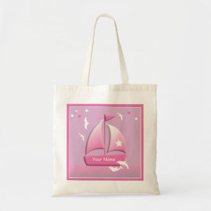 Sailboat Design Cute Pink Go Bag