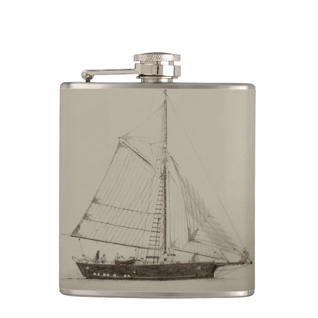 Sailboat Flask (Front)