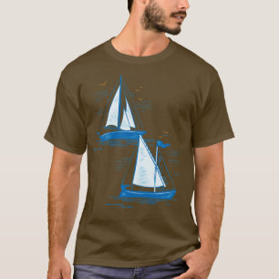 Sailboat Gift Hobby Sailor Skipper Sailing T-Shirt