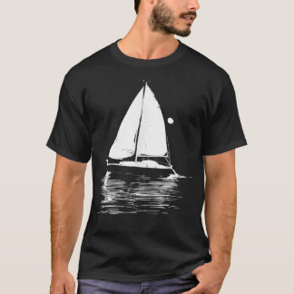 Sailboat Graphic Sailing Team  T-Shirt